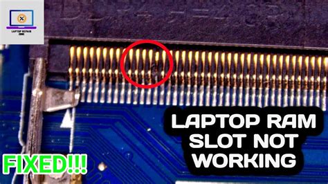 One RAM slot not working on Windows laptop .